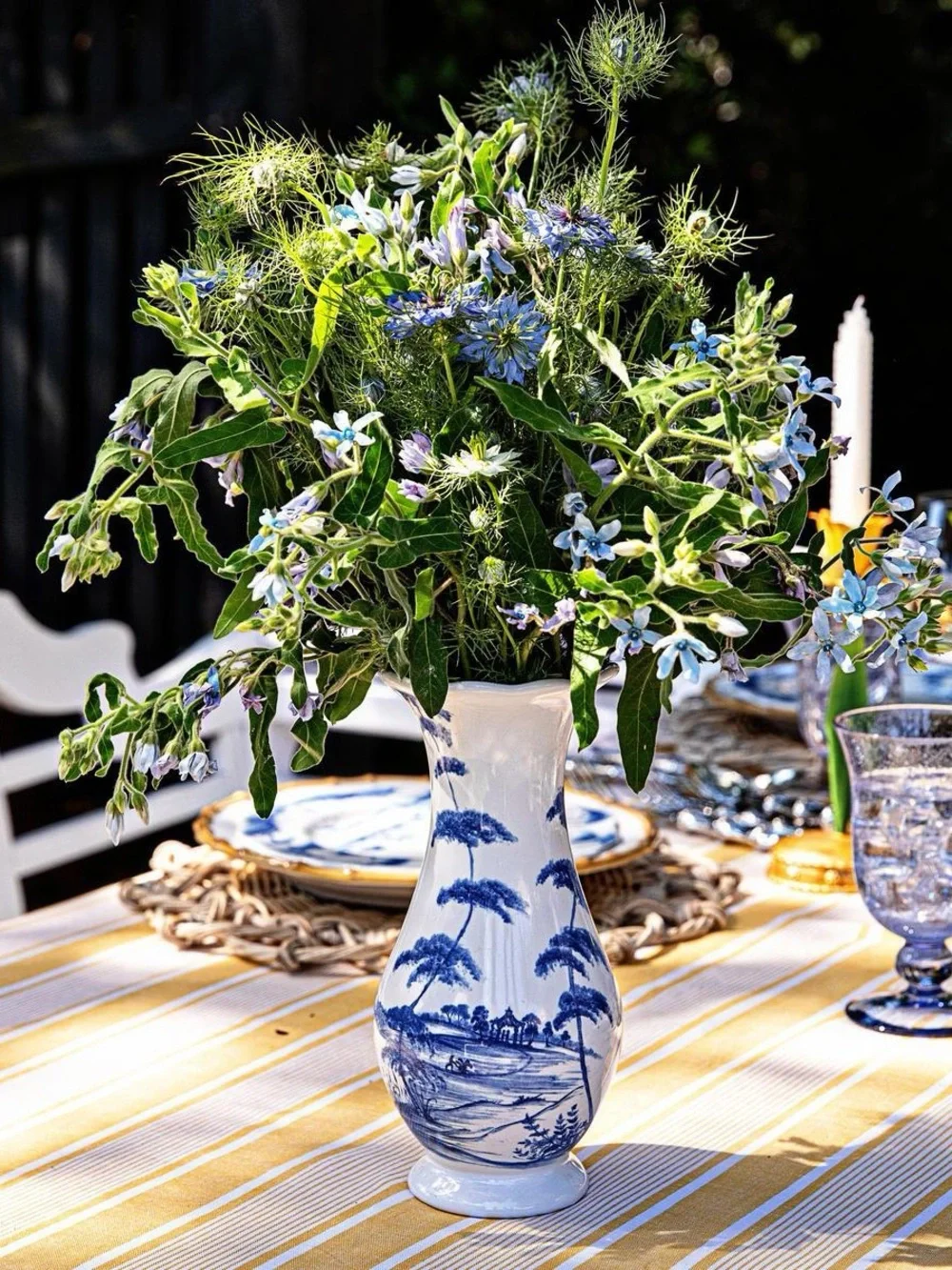 Juliska Country Estate Delft Blue 9” Vase NIB